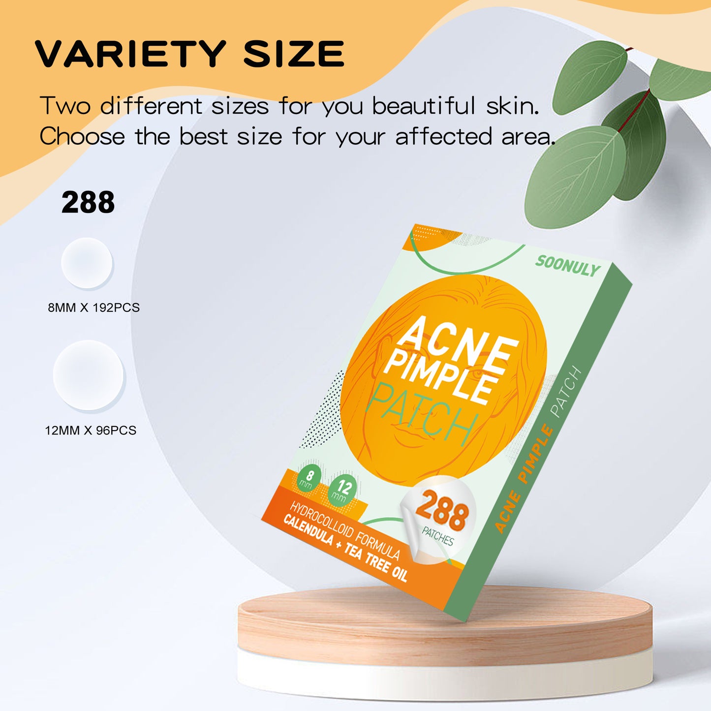 288pcs Hydrocolloid Acne Pimple Patches