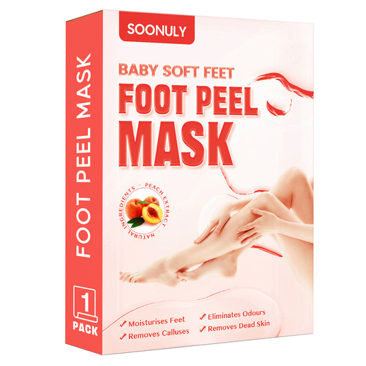 1 Pair Foot Peel Mask - Peach